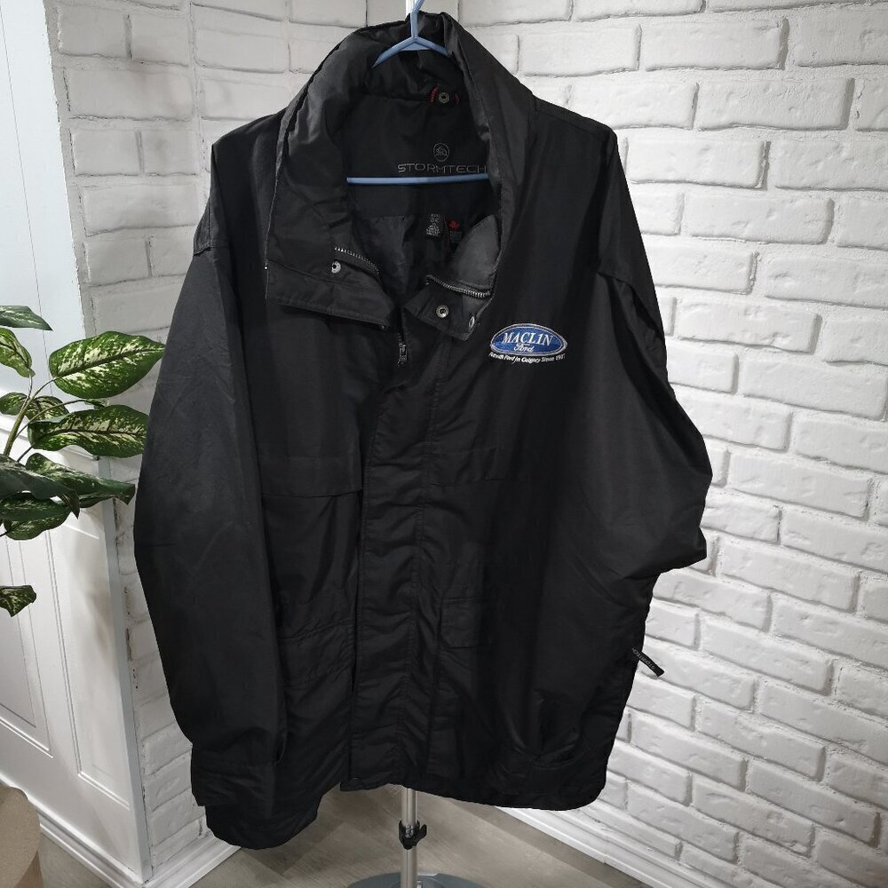 Stormtech Men's Black Packable Hood Size XL Fully Lined Jacket